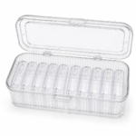 Luxe Transparent Jewellery Storage Organizer Box - Image 5