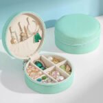 Mini Jewelry Box Round - Green