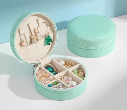 Mini Jewelry Box Round - Green