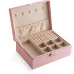 7 Grid Jewellery Box - Pink
