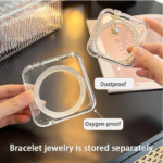 Luxe Transparent Jewellery Storage Organizer Box - Image 2